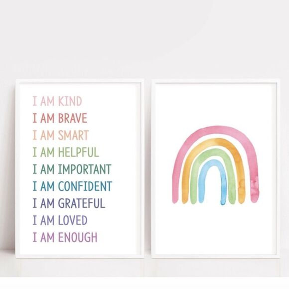 Rainbow Affirmations Set  - Picture 1 of 4